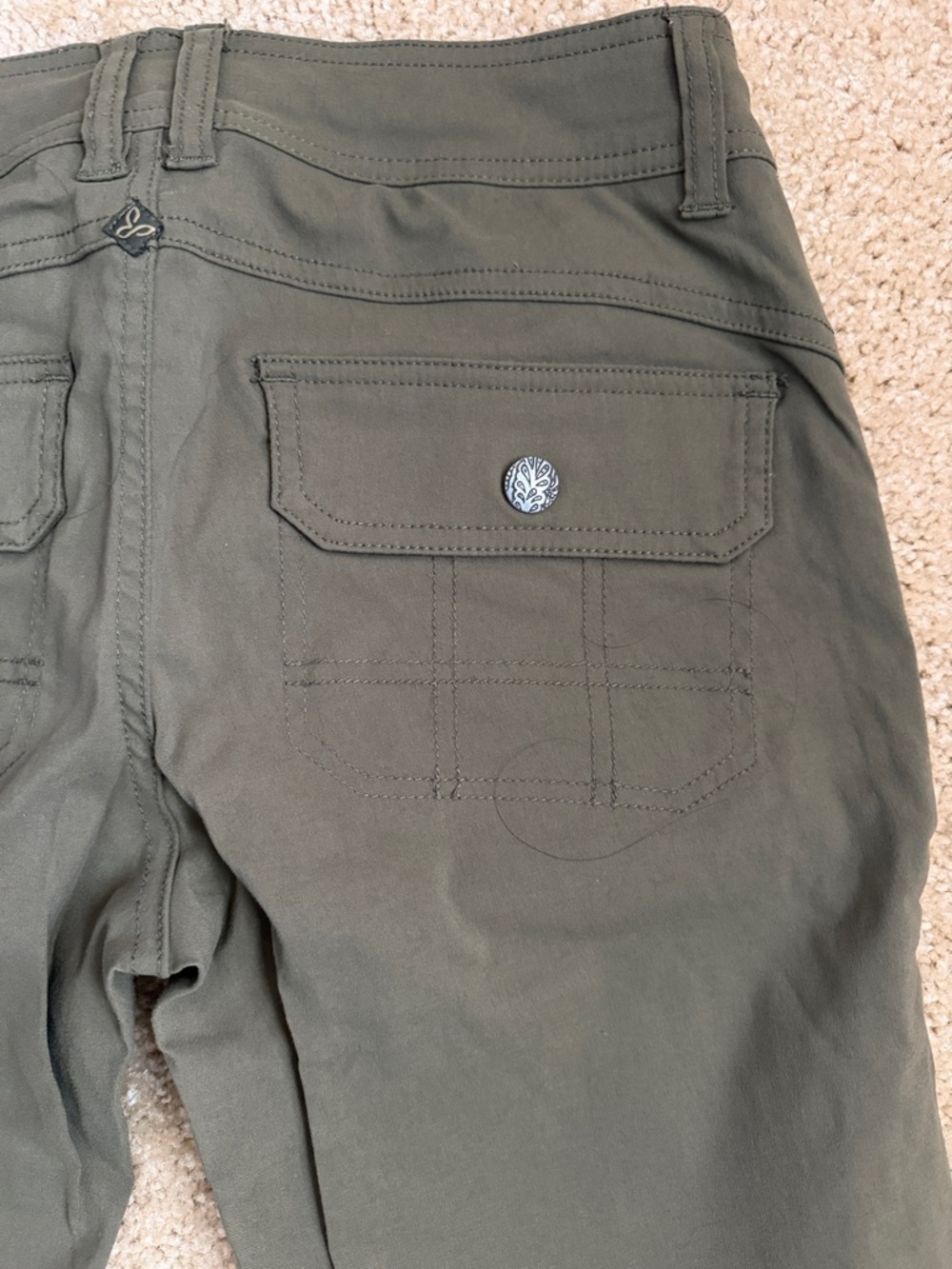 Prana Hallie Wicking Pants Women’s Like New Cargo Green - Picture 9 of 11